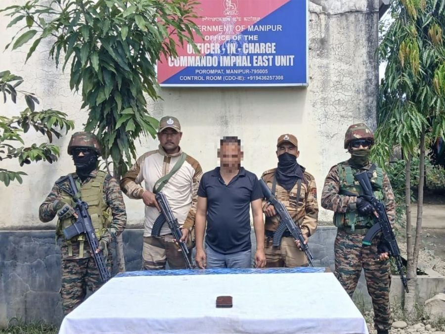 Security Forces in Manipur arrest active cadre of KCP in Imphal
