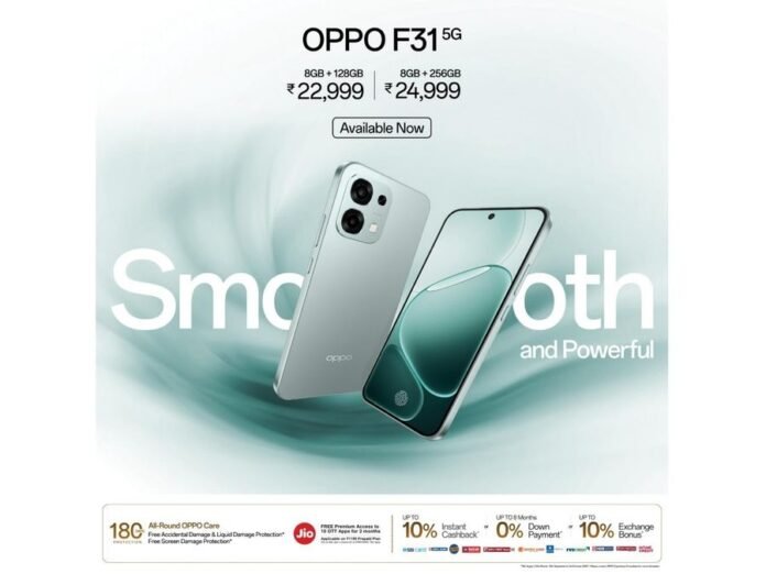 Celebrate the Festive Season with the All-New OPPO F31 5G - Available Nationwide from September 27 at INR 22,999