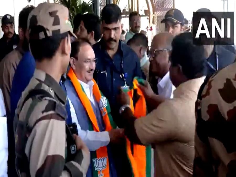 BJP President JP Nadda arrives in Kerala to attend Mata Amritanandamayi's 72nd birth anniversary