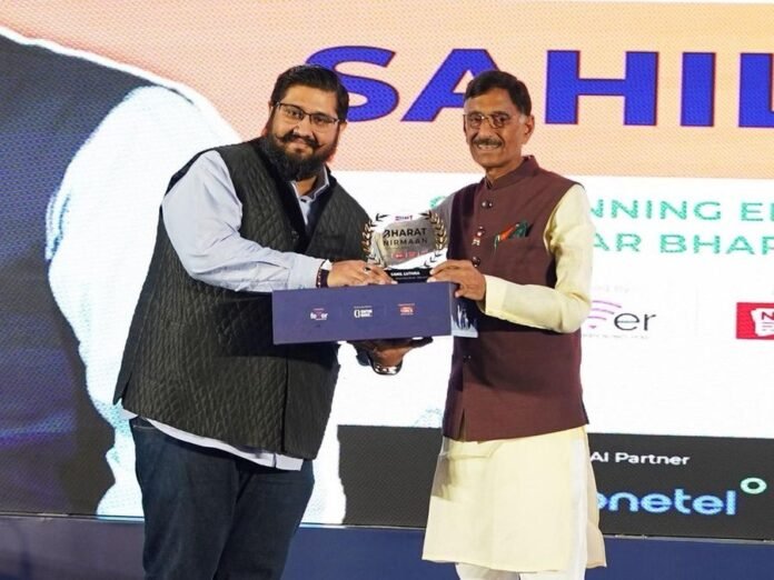 Sahil Luthra, Founder of Vijayan Trishul Defence Solutions, Honoured at Bharat Nirmaan Conclave & Awards 2025