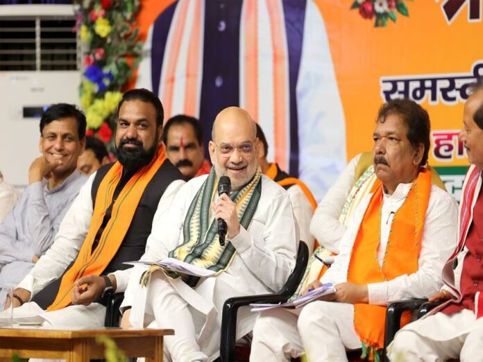 Amit Shah holds meeting with BJP workers from Mithila, Tirhut regions, calls for grassroots push to fulfil 