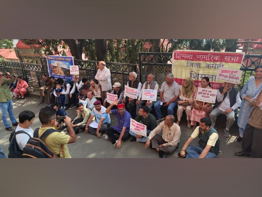 Citizens protest in Shimla demanding action on growing stray dog and monkey menace
