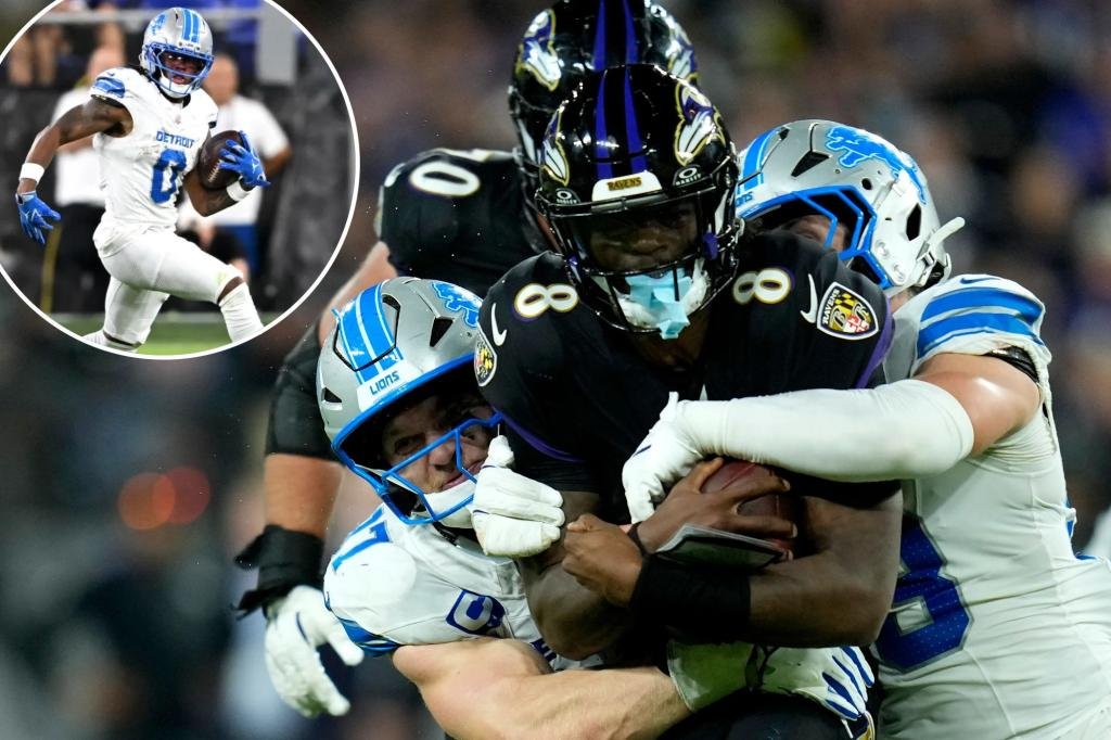 Lions bully way to statement ‘MNF’ win over Ravens