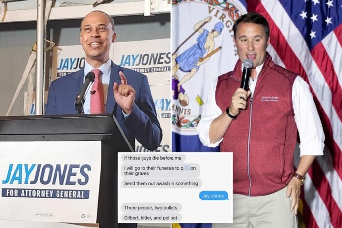 Support for embattled Virginia AG candidate Jay Jones plummets in internal poll after text scandal