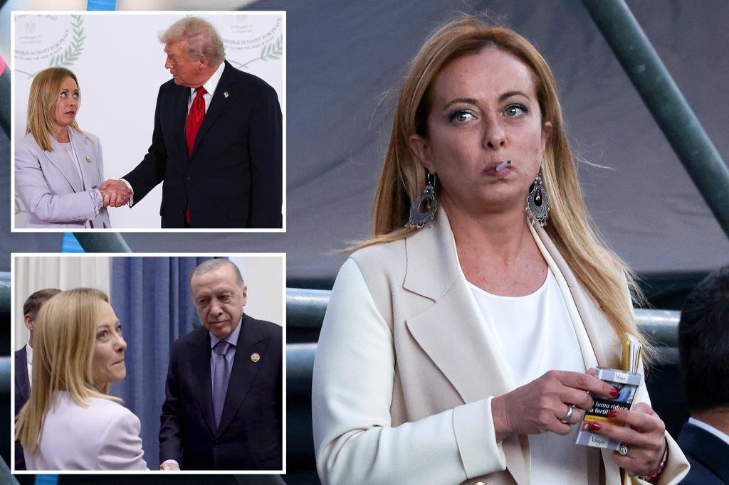 Italian PM Giorgia Meloni jokes she’d ‘kill someone’ if she was forced to quit smoking