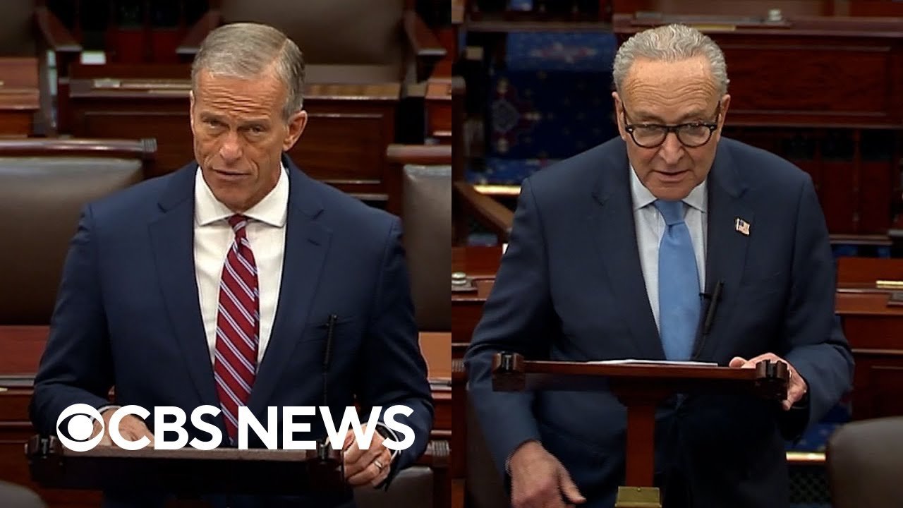 Watch: Thune and Schumer speak on Senate floor on government shutdown Day 3 (Video)