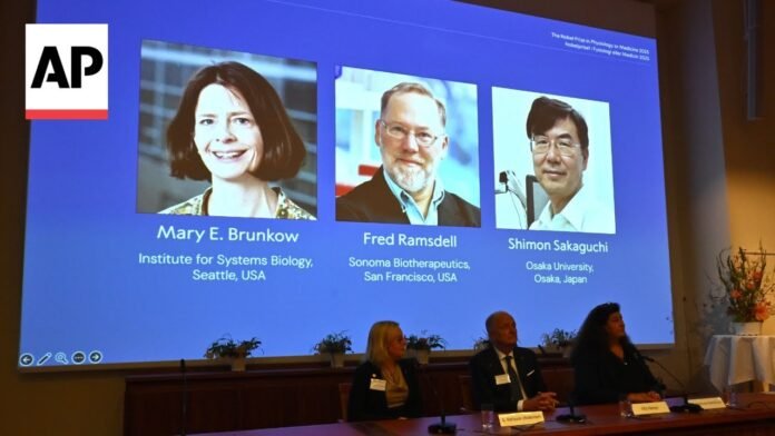 Watch Video Nobel Prize in Medicine awarded to trio for discoveries concerning peripheral immune tolerance