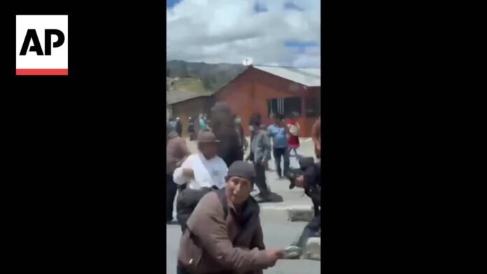 Watch Video Ecuador President Daniel Noboa says protesters attacked his motorcade