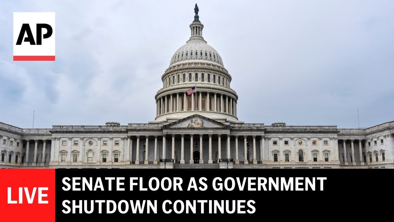 Watch Video LIVE: Senate floor as government shutdown continues