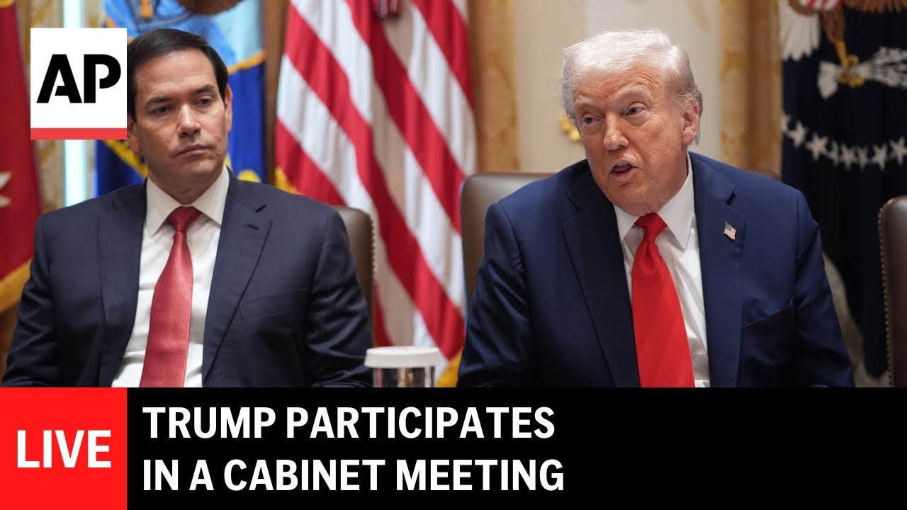 Watch Video LIVE: Trump participates in a Cabinet meeting