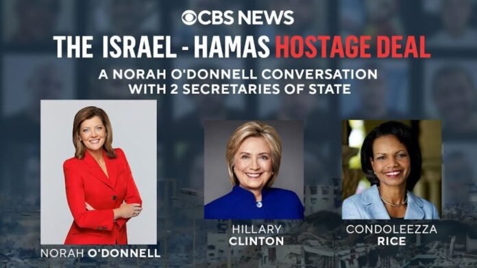 Watch Video Full video: Hillary Clinton and Condoleezza Rice discuss Israel-Hamas peace deal on CBS News 24/7