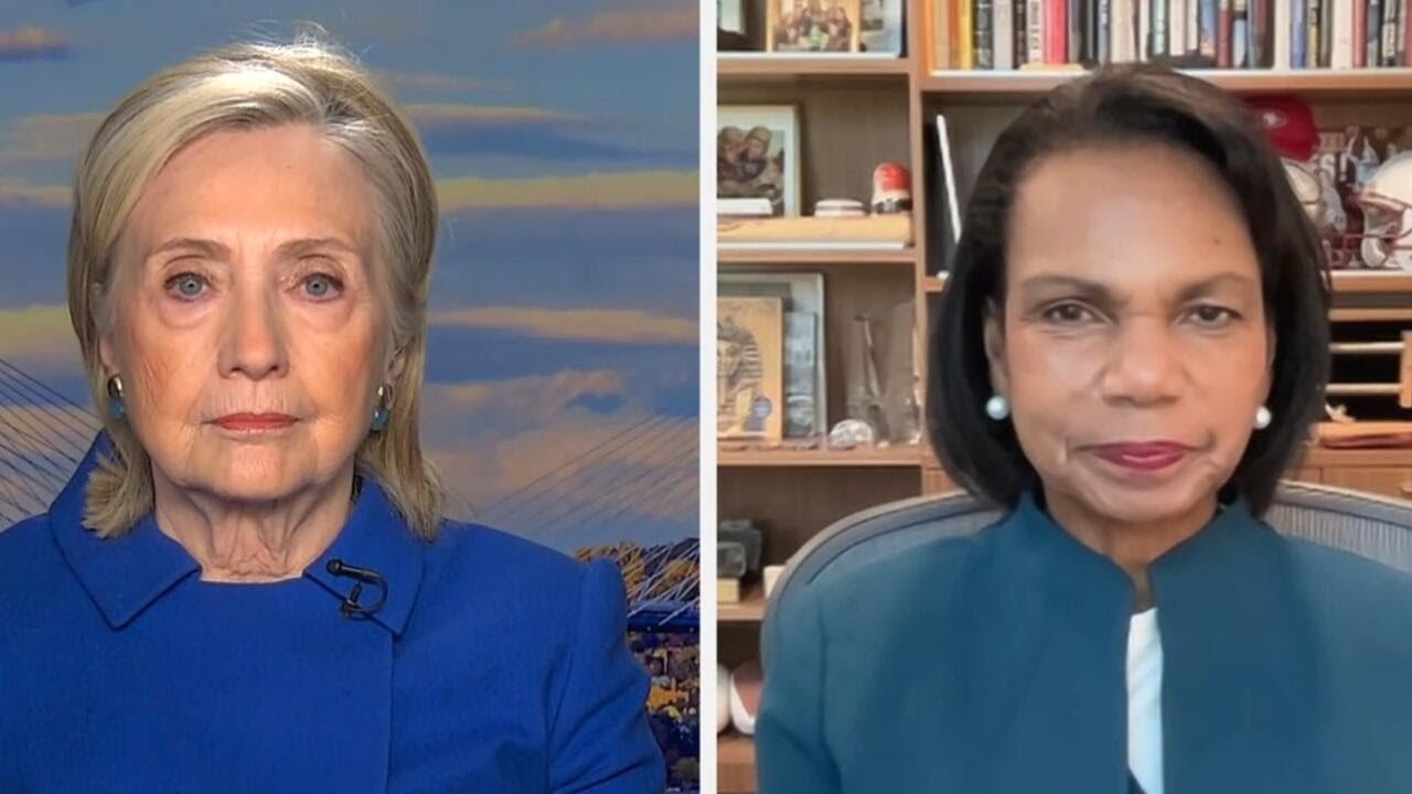 Watch Video Watch: Clinton, Rice commend Trump administration for phase one of Gaza peace plan