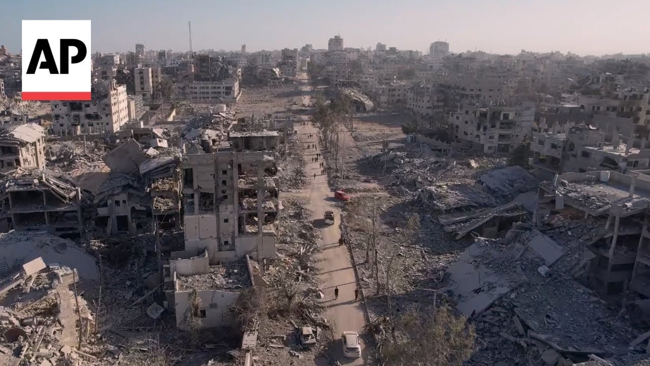 Watch Video Drone video of Gaza City shows the toll of 2 years of Israel-Hamas war