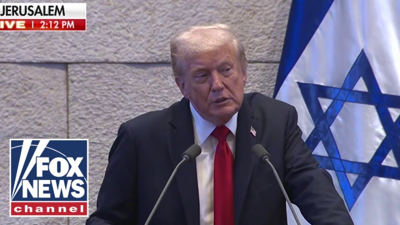 Watch Video Trump delivers remarks to the Israeli Knesset amid historic peace deal with Hamas