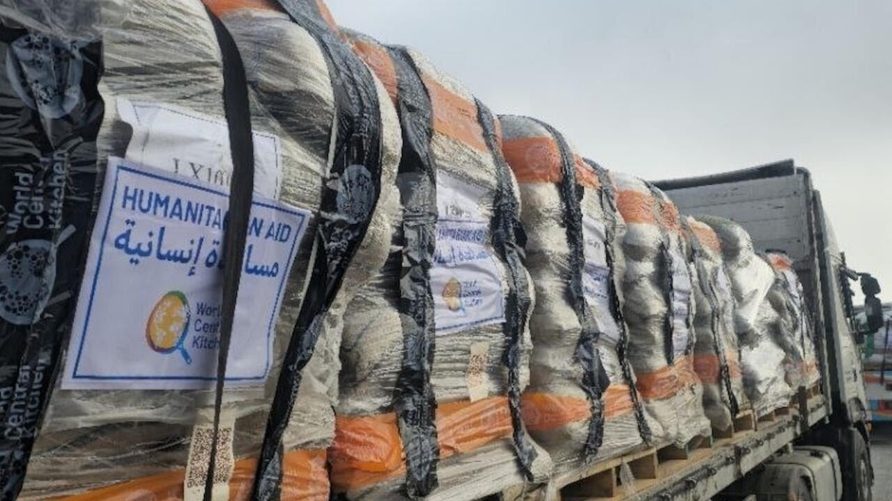 Aid chief reacts to reports of Israel curtailing Gaza aid over return of hostages' bodies (Video)