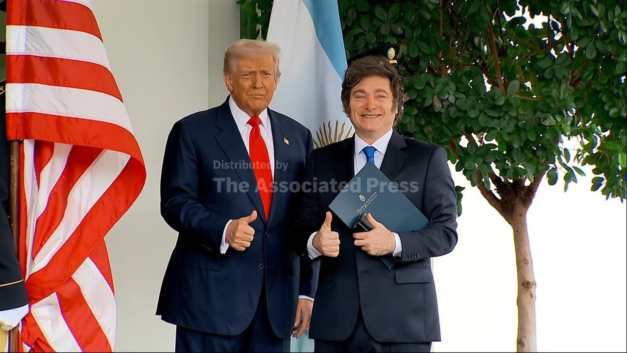 Trump hosts Argentina's President Milei as US extends $20 billion bailout (Video)