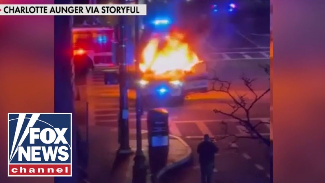 Officers ATTACKED during fiery street takeover: CHAOS! (Video)