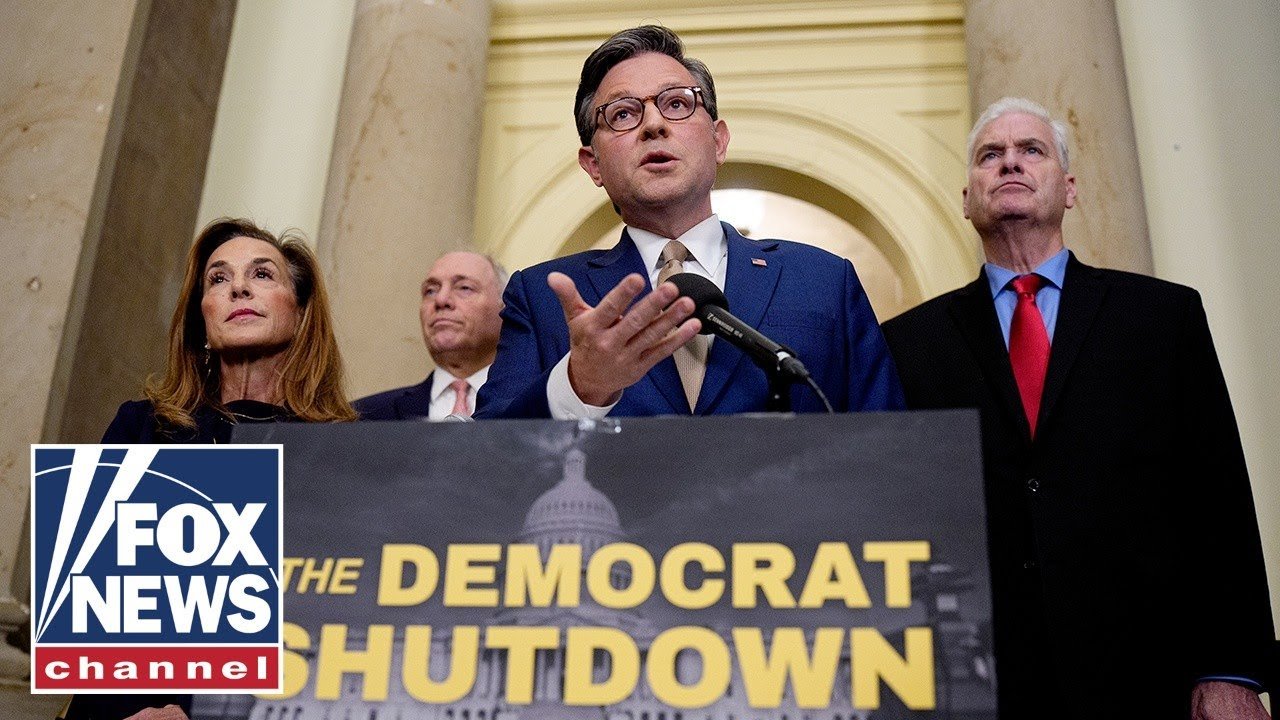 Speaker Johnson holds a presser on day 16 of Democrat shutdown (Video)