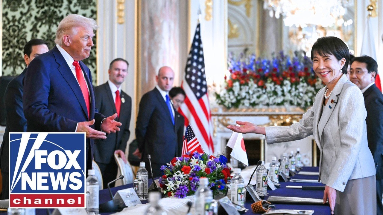 WATCH: Trump's first meeting with new Japanese prime minister (Video)