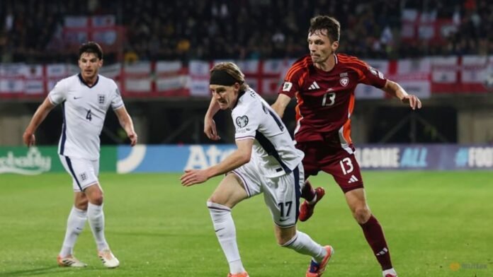England thrash Latvia 5-0 to qualify for World Cup finals