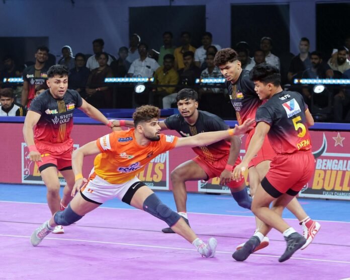 PKL 12: Puneri Paltan tame Bengaluru Bulls in tie-break thriller; take top spot