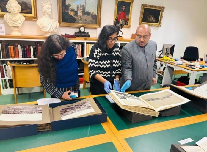 Delhi Speaker visits London library to see rare Assembly archival material