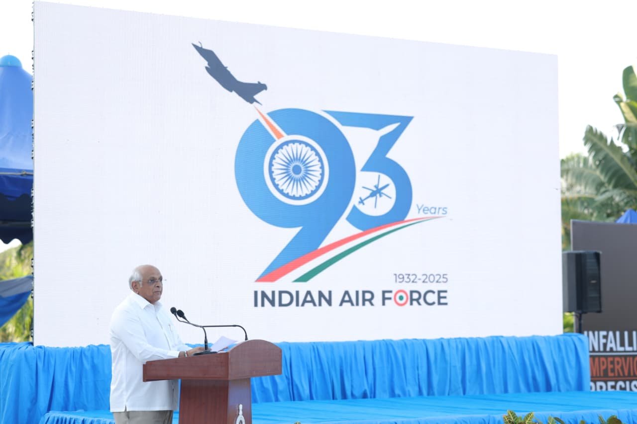 IAF witnessed ‘golden era’ under PM Modi: Gujarat CM Patel