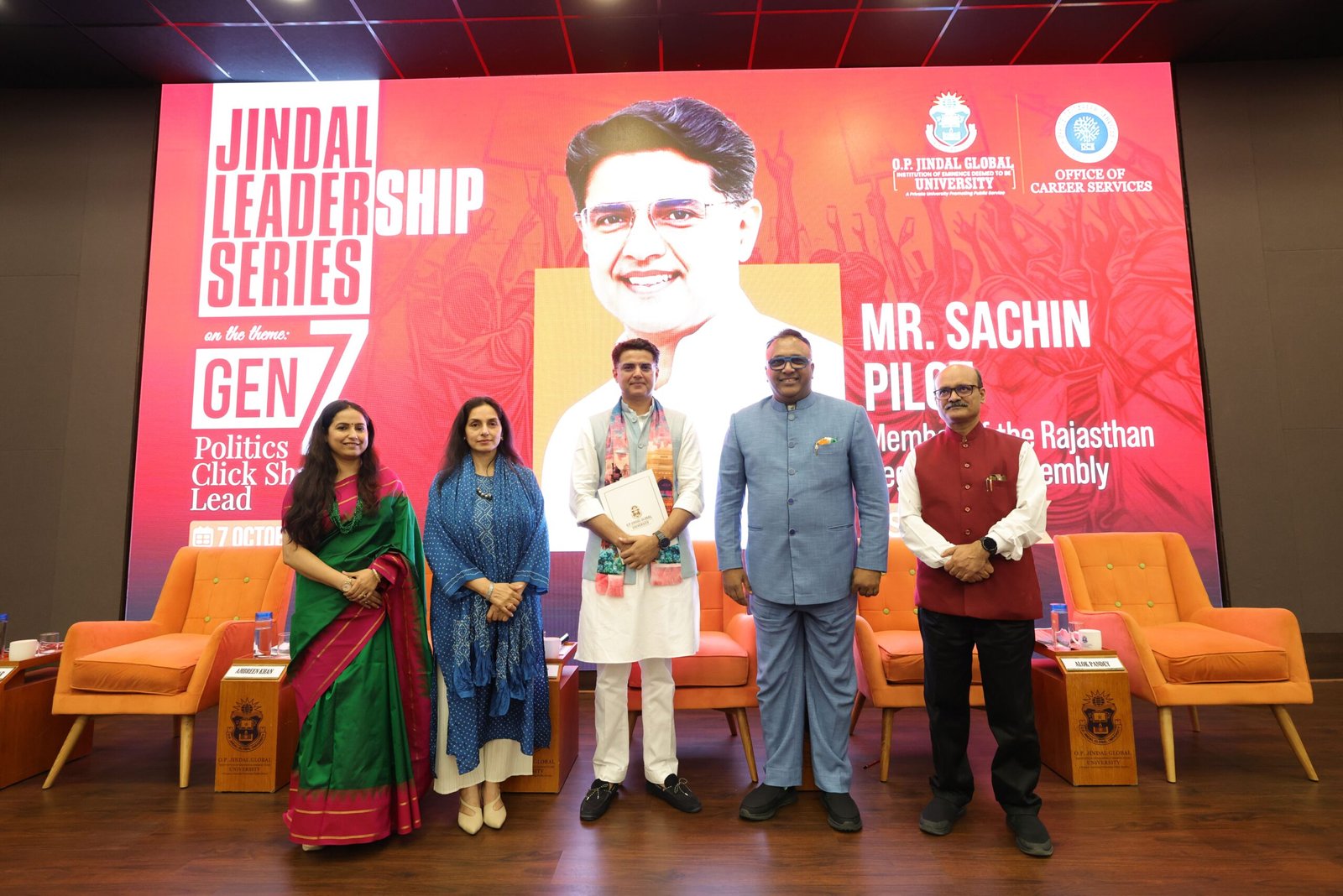 Passion for politics stronger among Indian youth outside metros: Sachin Pilot at Jindal Leadership Lecture