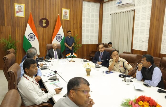 Manipur Guv reviews progress of Jiribam-Imphal railway project