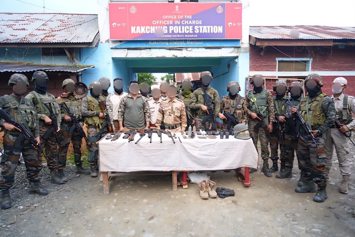 Manipur: Joint operation leads to recovery of arms & ammunition in hill district