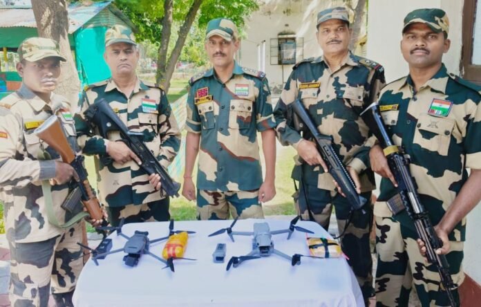 BSF foils cross-border smuggling bids, recovers five drones and pistol