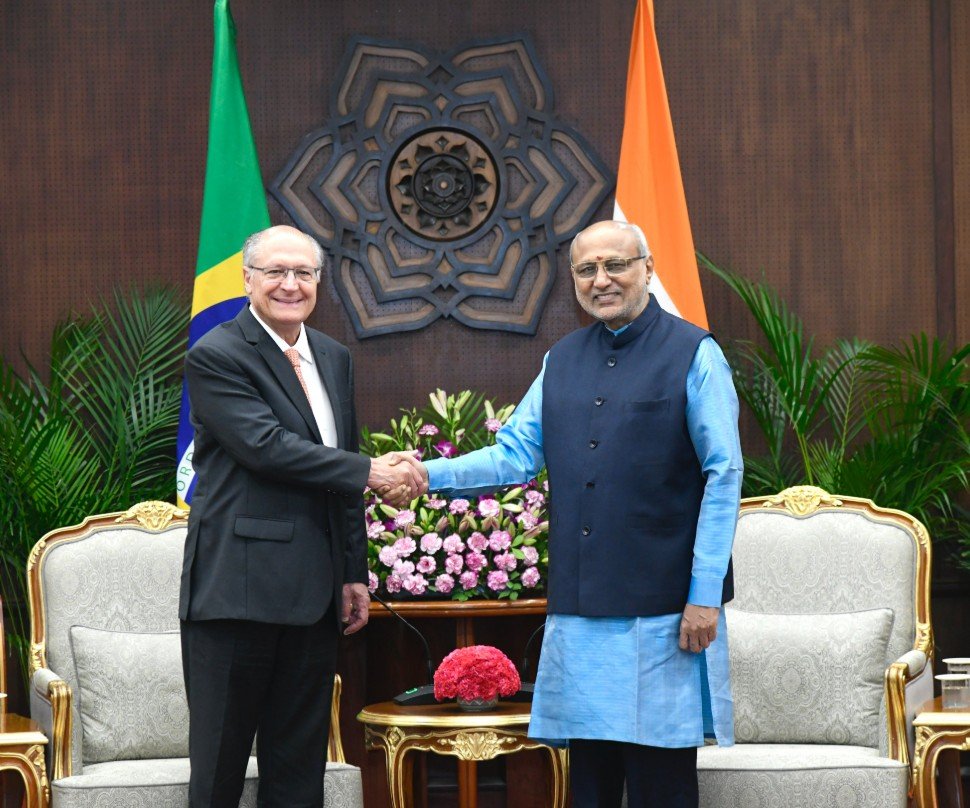 VP Radhakrishnan and Brazilian counterpart discuss enhancing ties in defence, connectivity