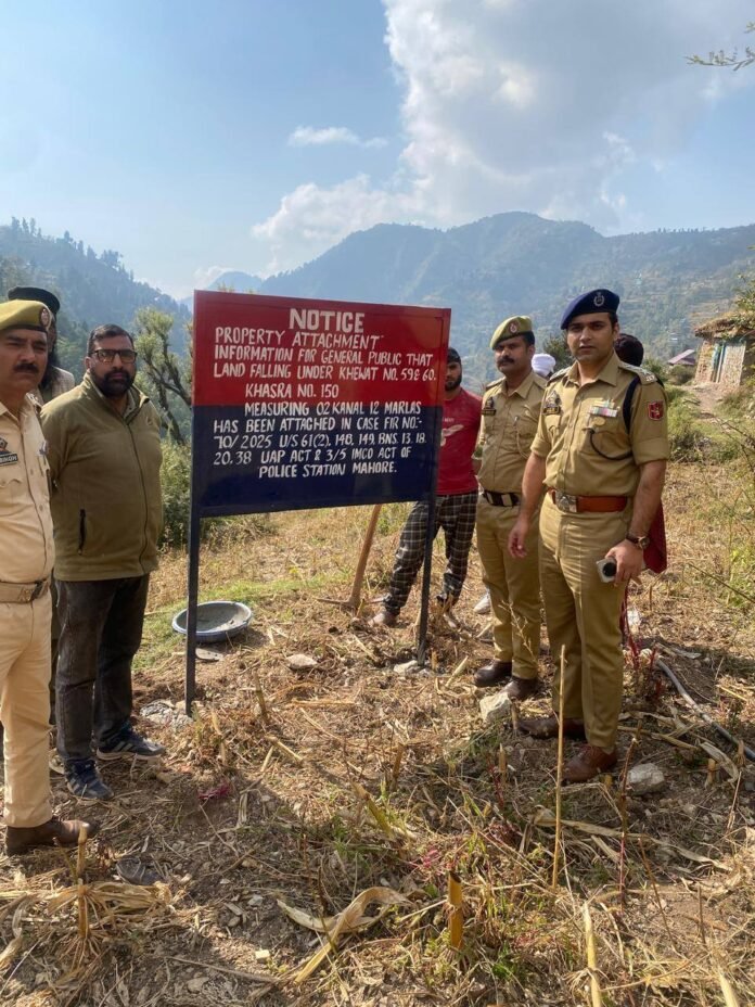 Pakistan-based terror operative's property in J&K's Reasi attached