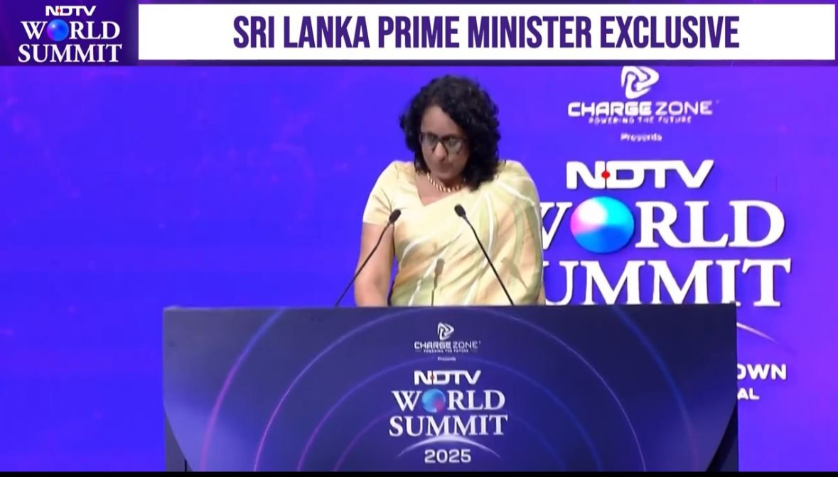 Sri Lankan PM lauds PM Modi’s leadership at NDTV World Summit 2025