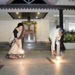 Andhra CM Chandrababu Naidu celebrates Diwali with wife