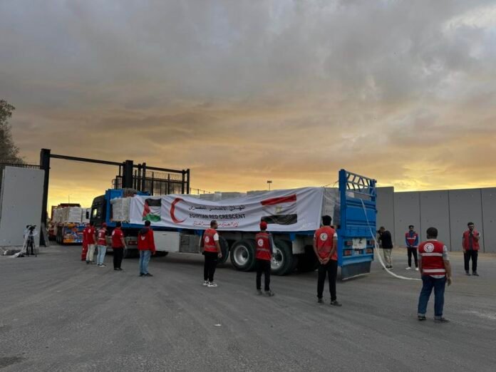 Hamas says 980 trucks of humanitarian aid have entered Gaza since ceasefire