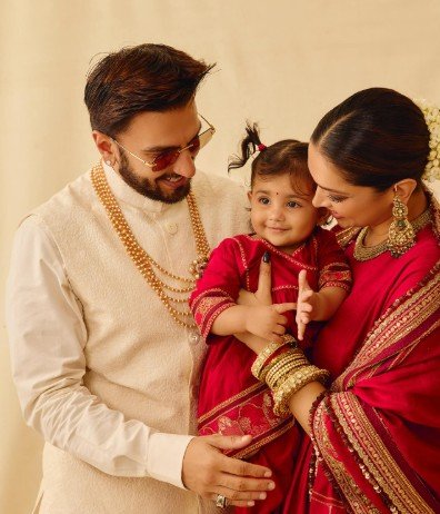 Deepika Padukone, Ranveer Singh reveal daughter Dua's face for the first time 