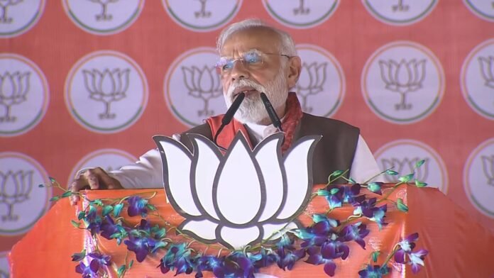 PM Modi hurls ‘lathbandhan’ jibe at Oppn, urges youths to vote for Viksit Bihar