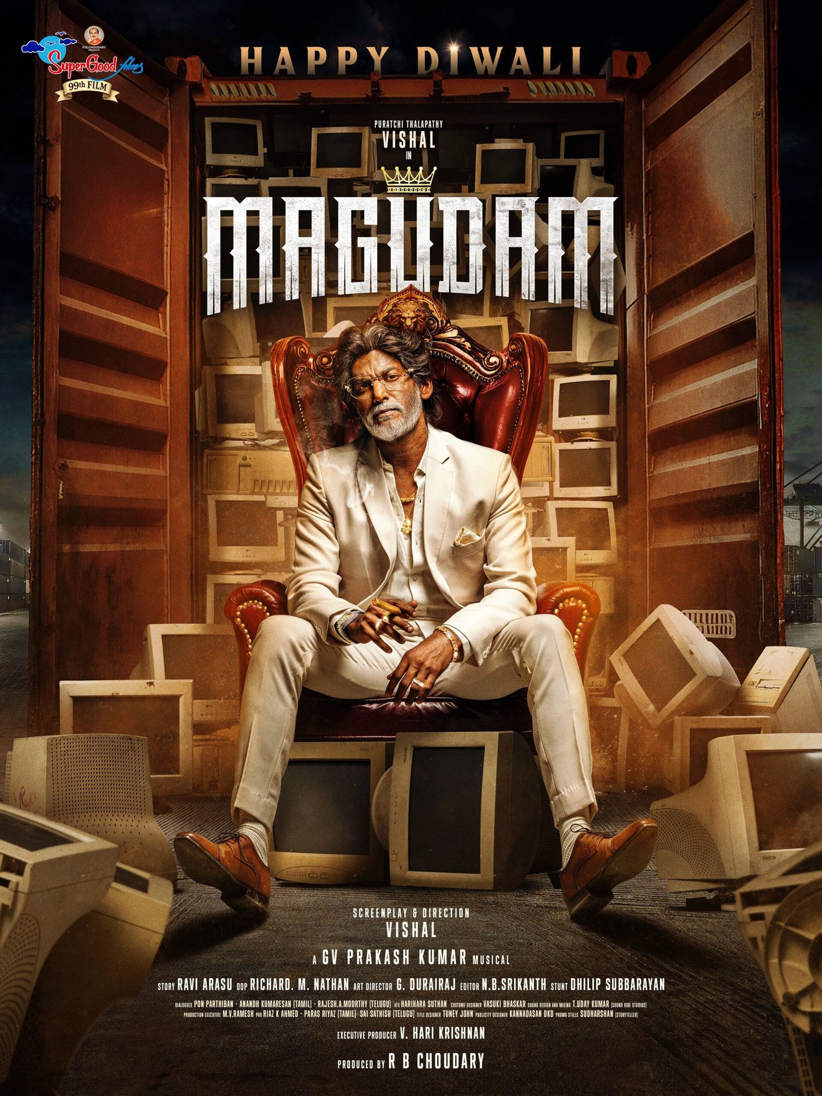 Vishal begins dubbing for 'Magudam'