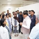 MP CM visits Hamidia hospital to meet children suffering due to carbide guns