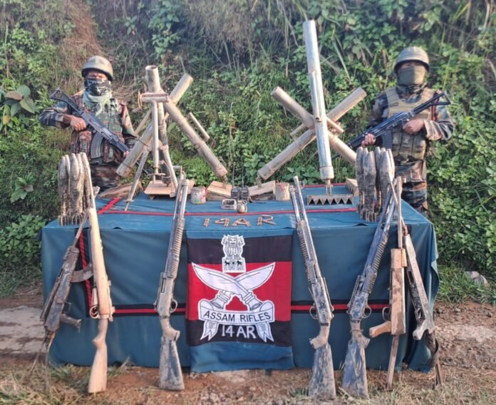 Assam Rifles recover huge arms, ammunition in Mizoram Assam Rifles recover huge arms, ammunition in Mizoram