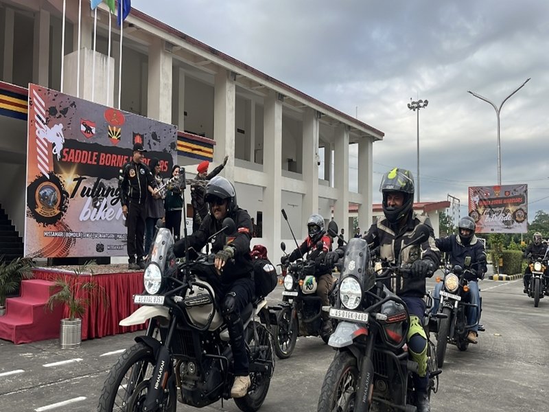 Indian Army flags off 'Saddle Borne Warriors' motorcycle rally in Missamari