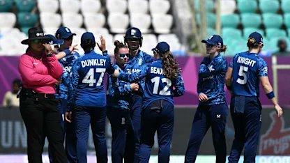 Women’s World Cup: Bowlers and Amy Jones help England thrash Women’s World Cup: Bowlers and Amy Jones help England thrash New Zealand by eight wickets (Ld)