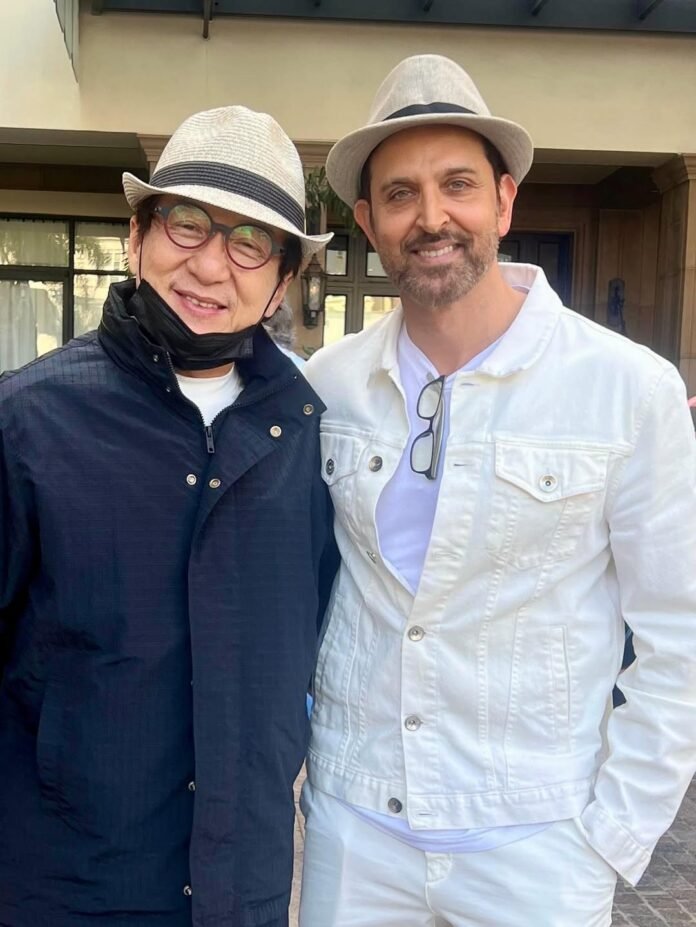 Hrithik Roshan meets Jackie Chan: My broken bones look up Hrithik Roshan meets Jackie Chan: My broken bones look up to your broken bones