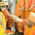 CM Yogi performs Kanya Pujan, worships Matru Shakti at Gorakhnath Temple