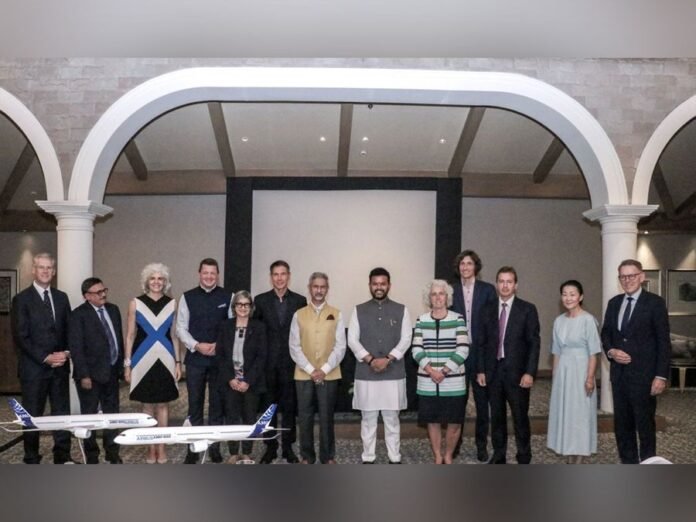 EAM Jaishankar, Aviation Minister Kinjarapu join Airbus-IndiGo reception in Delhi