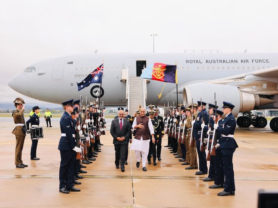 Rajnath Singh arrives in Canberra to boost India-Australia defence, strategic ties
