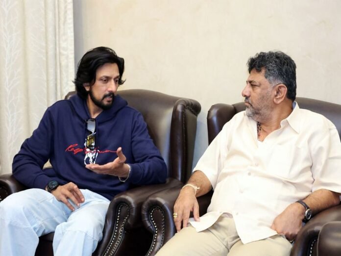 Kichcha Sudeepa thanks DK Shivakumar for order to lift seal on'Bigg Boss Kannada' studio