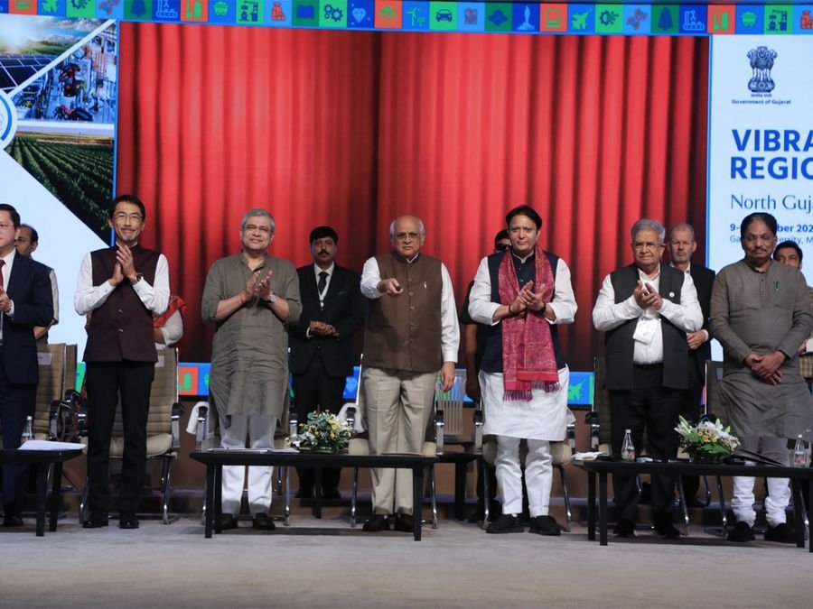 Gujarat CM, Union Minister Vaishnaw inaugurate Trade Show and Exhibition at Vibrant Gujarat Regional Conference