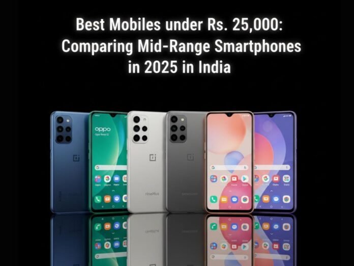 Best Mobiles under Rs. 25,000: Comparing Mid-Range Smartphones in 2025 in India